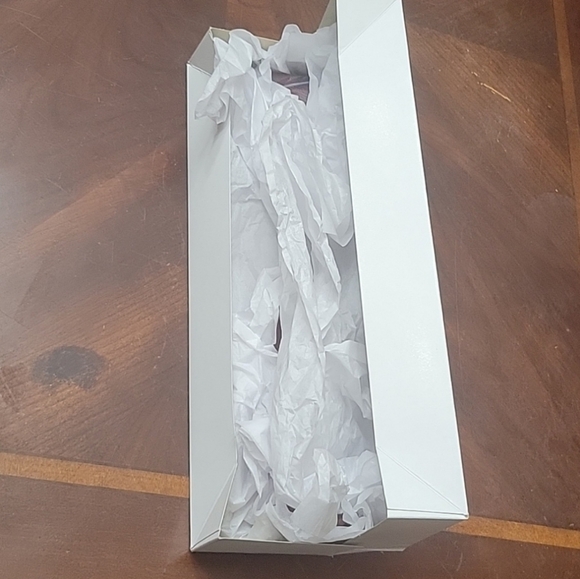 Men's Sears Maroon & White 56 1/2" Tie - Picture 4 of 5